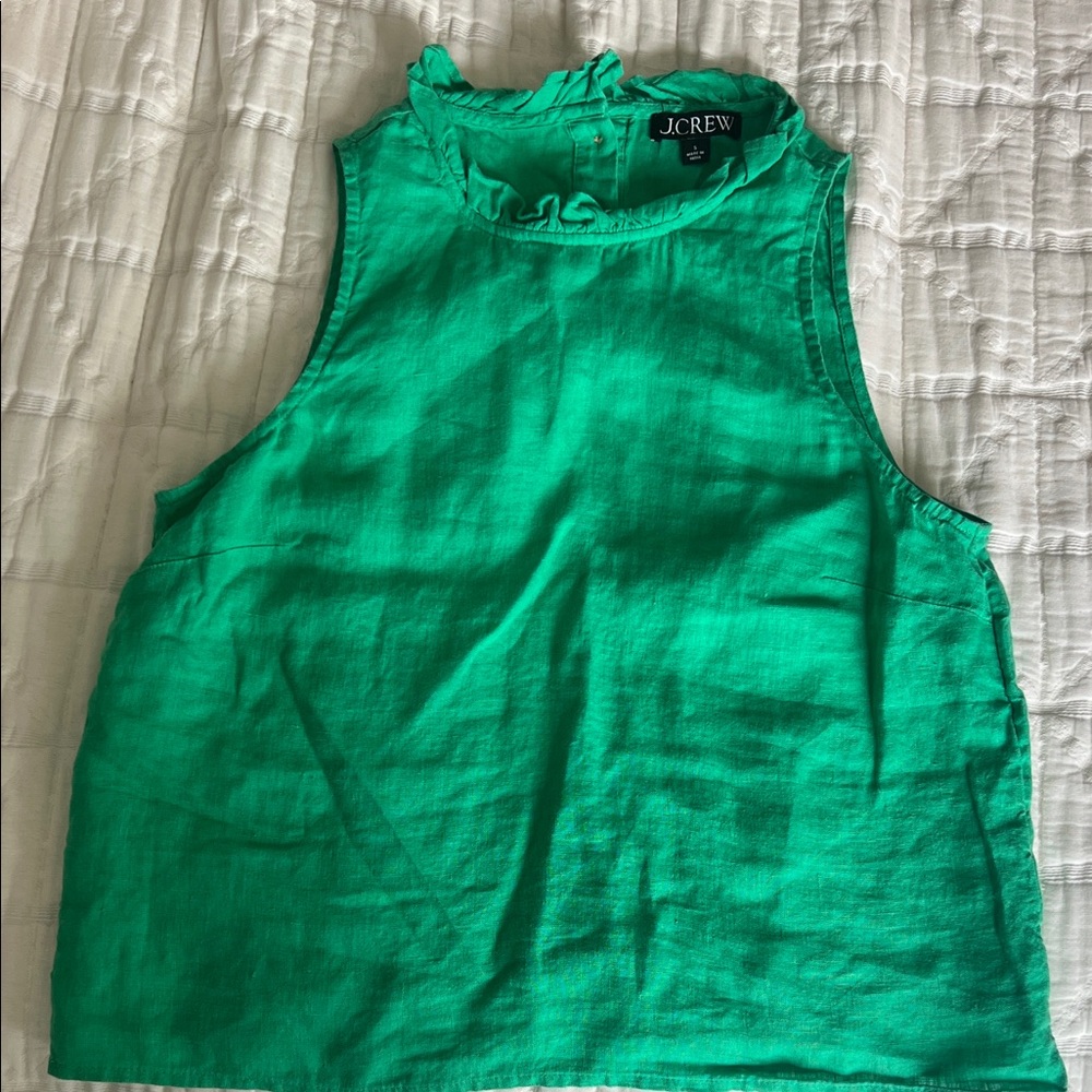 J. Crew Sleeveless Linen Top
